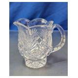 Vintage Cut Glass Creamer Pitcher