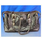 American West Tooled Leather Handbag