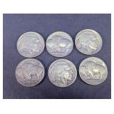 Vintage 1936 Buffalo Nickels 5-Cent Coins Lot