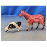 Horse & Cow Animal Figurine Set