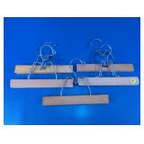Vintage Wooden Clamp Pants Hangers Lot