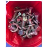 Assorted Steel Hex Bolts Nuts Washers Hardware