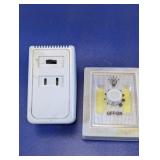 White Plug-In LED Light & Power Converter Set