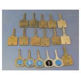 Assorted Numbered Metal Keys