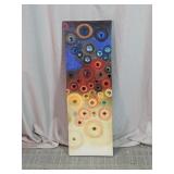 Abstract Multicolor Circle Canvas Artwork