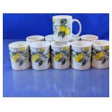 Royal Norfolk Lemon Print Mugs