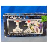 Wm. Rogers Silverplated Candlestick Pair