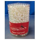Holiday Home Pearl Bead Garland