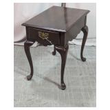 Harden Cherry Queen Anne End Table W/ Drawer