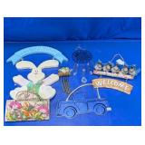 Spring Garden Wall Hanging & Suncatcher Lot