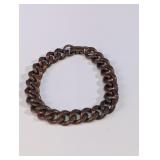 Vtg Solid Copper Chain Bracelet