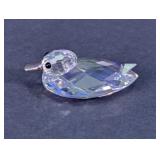 Swarovski Silver Crystal Duck Figurine