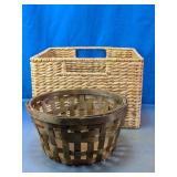 Rustic Woven Storage Baskets & Splint Bins