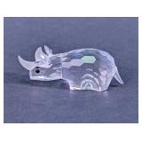 Swarovski Crystal Mini Rhinoceros Figurine