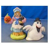 Halloween Scarecrow & Ghost Figurines