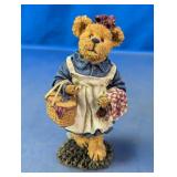 Miniature Teddy Bear Picnic Basket Figurine