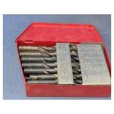 Fractional Drill Bit Set in Metal Case