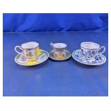 Vtg Assorted Porcelain Teacup & Saucer Sets