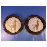 Alpaca Llama Fur Round Rugs