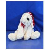 Plush Christmas Dog in Santa Hat Plush Toy