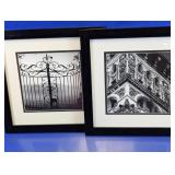 Framed B&W Architectural Wall Art Pair