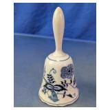 Blue Danube Porcelain Floral Bell