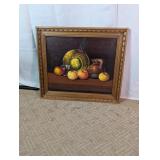 Vintage Signed Still Life Oil Painting