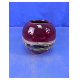 Art Glass Round Vase