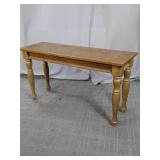 Rustic Wooden Bench w/ Turned Legs
