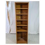 Vintage Danish Teak Bookcase Media Tower