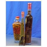 Decorative Chili Vinegar & Infused Oil Bottles
