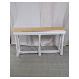 Two-Tone Wooden Console Sofa Entry Table