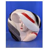 Ceramic Woman Profile Vase