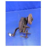Vintage Hand-Crank Bench Grinder Tool