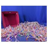 Multicolor Christmas String Lights w/ Storage Bin