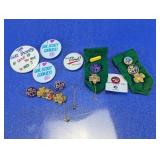 Girl Scouts Pins, Buttons & Insignia Assortment