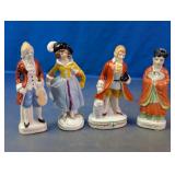 Vtg  Hand-Painted Porcelain Figurines