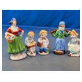Vtg Dutch Porcelain Figurines Japan