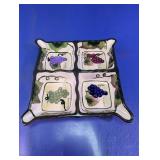 Style-Eyes Grape Motif Divided Serving Tray