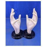 Vintage Plastic Double Hand Display Stand Holder