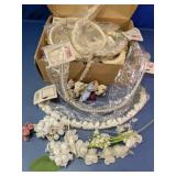 Assorted Floral & Pearl Craft Supplies