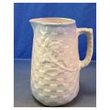 Ceramic Textured Floral Pitcher