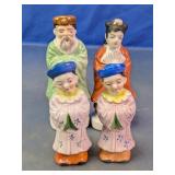 Assorted Porcelain Asian Character Figurine Set