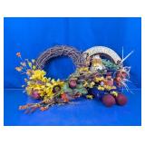 Autumn Wreath & Scarecrow Grapevine Wreath Duo