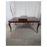 Vintage Carved Wood Extension Dining Table
