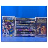 Vtg Disney Clamshell Movie VHS Tapes