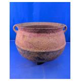 Antique Metal 3-Legged Cauldron Pot