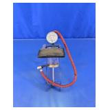 Vintage Foot Air Pump with Pressure Gauge