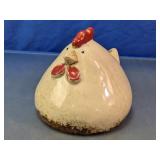 Cream Ceramic Chicken Figurine