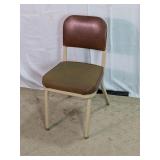 Vintage Metal Office Chair w/ Padded Seat